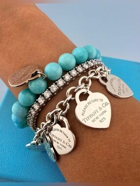 Return To Tiffany Multi Hearts Bracelet